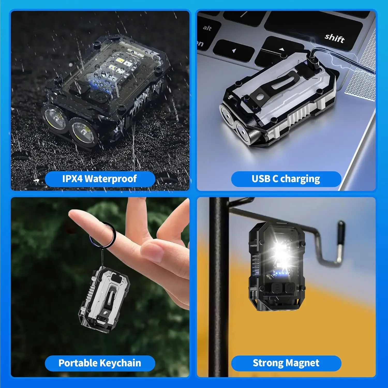 Clip-On Flashlight Rechargeabl - Fishing Light recensie en prijs