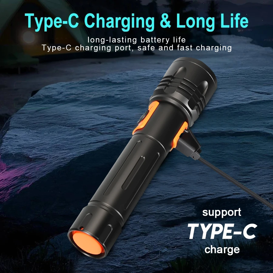 High Power LED Flashlight USB  - Fishing Light recensie en prijs
