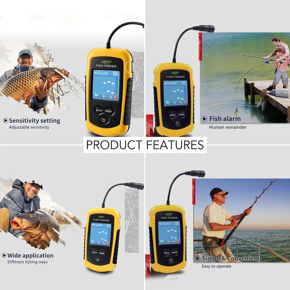 Lucky LCD Color Screen Portabl - Fish Finder Portable recensie en prijs