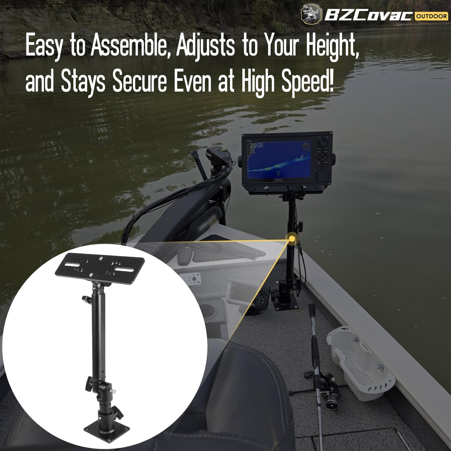 Marine Anodized Aluminum Monit - Fish Finder recensie en prijs