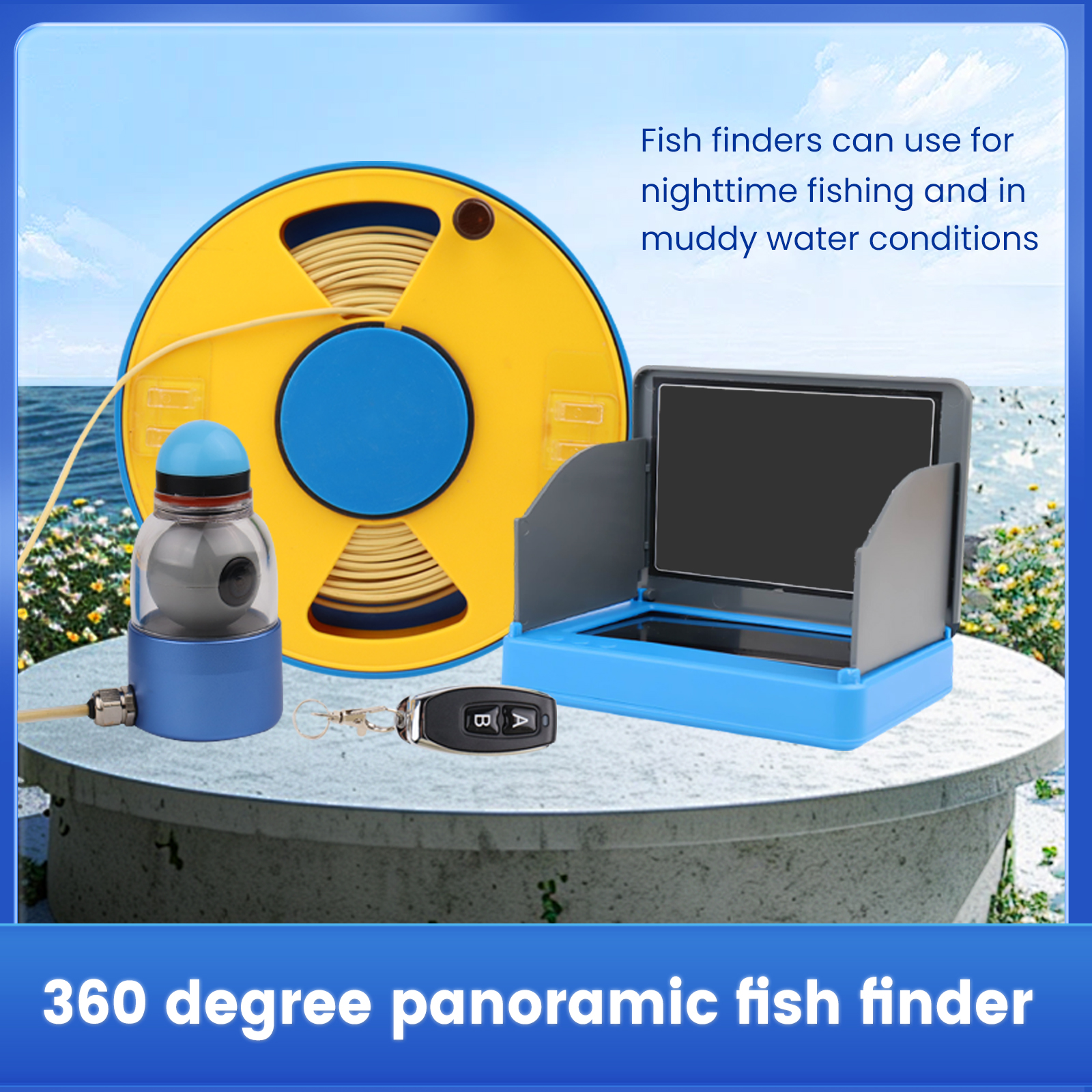 WIFI 360° Underwater Fishing C - Fish Finder Portable recensie en prijs