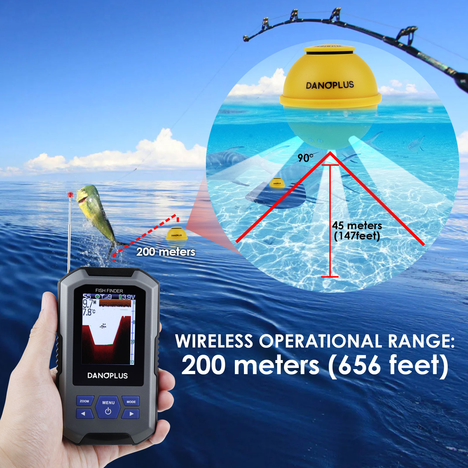Fish Finder Wireless Sonar Sen - Fish Finder recensie en prijs