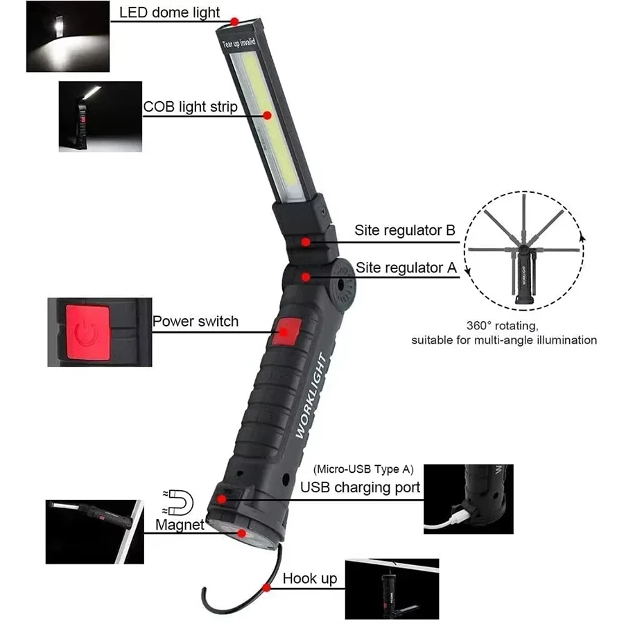 Rechargeable Magnetic Work Lig - Fishing Light recensie en prijs
