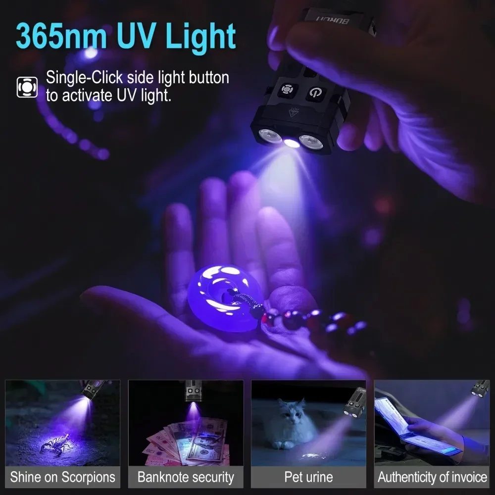 BORUiT EV20 1100LM EDC UV Keyc - Fishing Light recensie en prijs