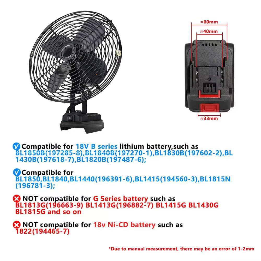 6/8In Camping Fan Outdoor Fish - Fish Finder Battery recensie en prijs