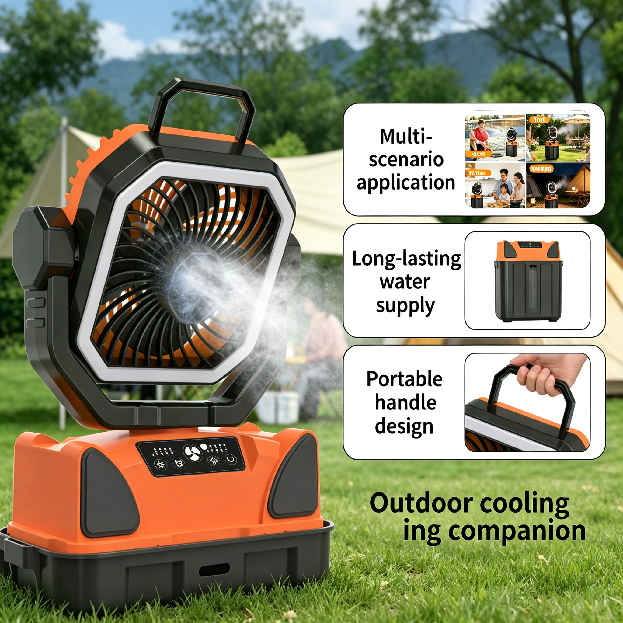 30000mAh Spray Camping Fan wit - Fish Finder Battery recensie en prijs