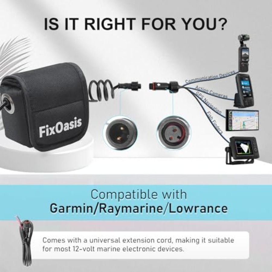 12V Lithium-Ion Fish Finder Ba - Fish Finder Charger recensie en prijs