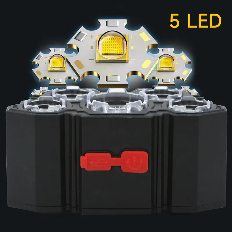 Rechargeable 5 LED Headlamp St - Fish Finder Battery recensie en prijs