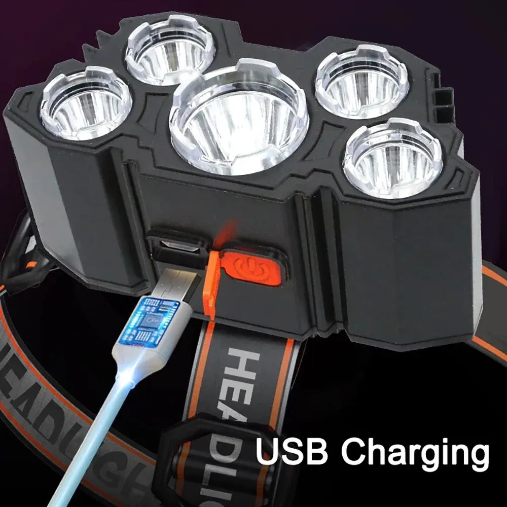 Rechargeable 5 LED Headlamp St - Fish Finder Battery recensie en prijs
