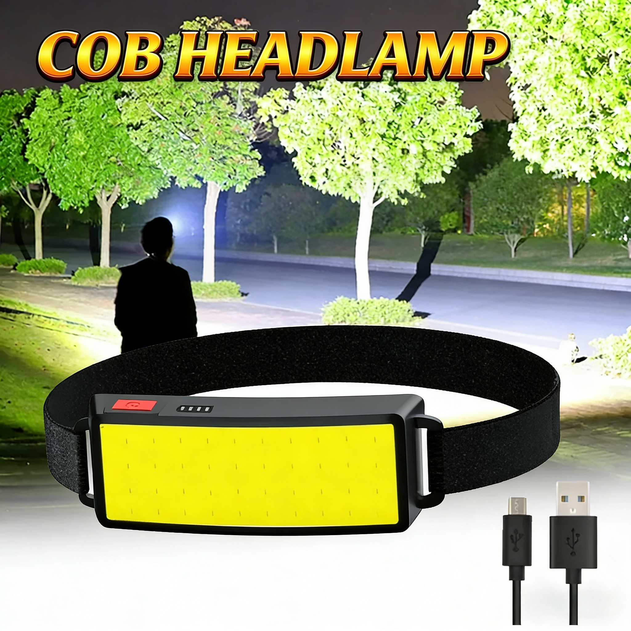 COB Portable LED Headlights Ou - Fish Finder Battery recensie en prijs