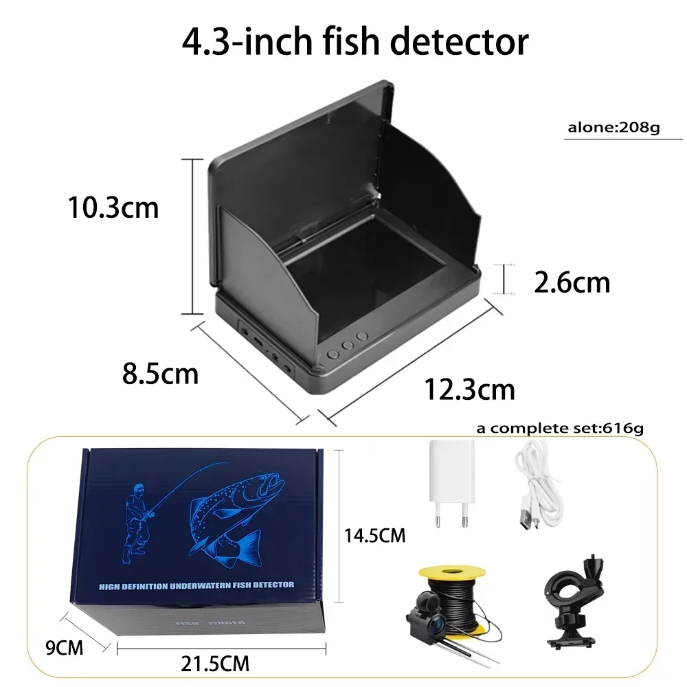 YS43A 4.3-inch Fish Detector U - Fish Finder Battery recensie en prijs