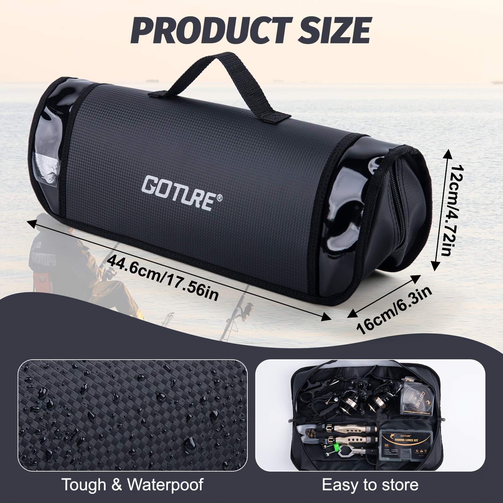 Goture Fishing Rod Storage Bag - Fish Finder Case recensie en prijs