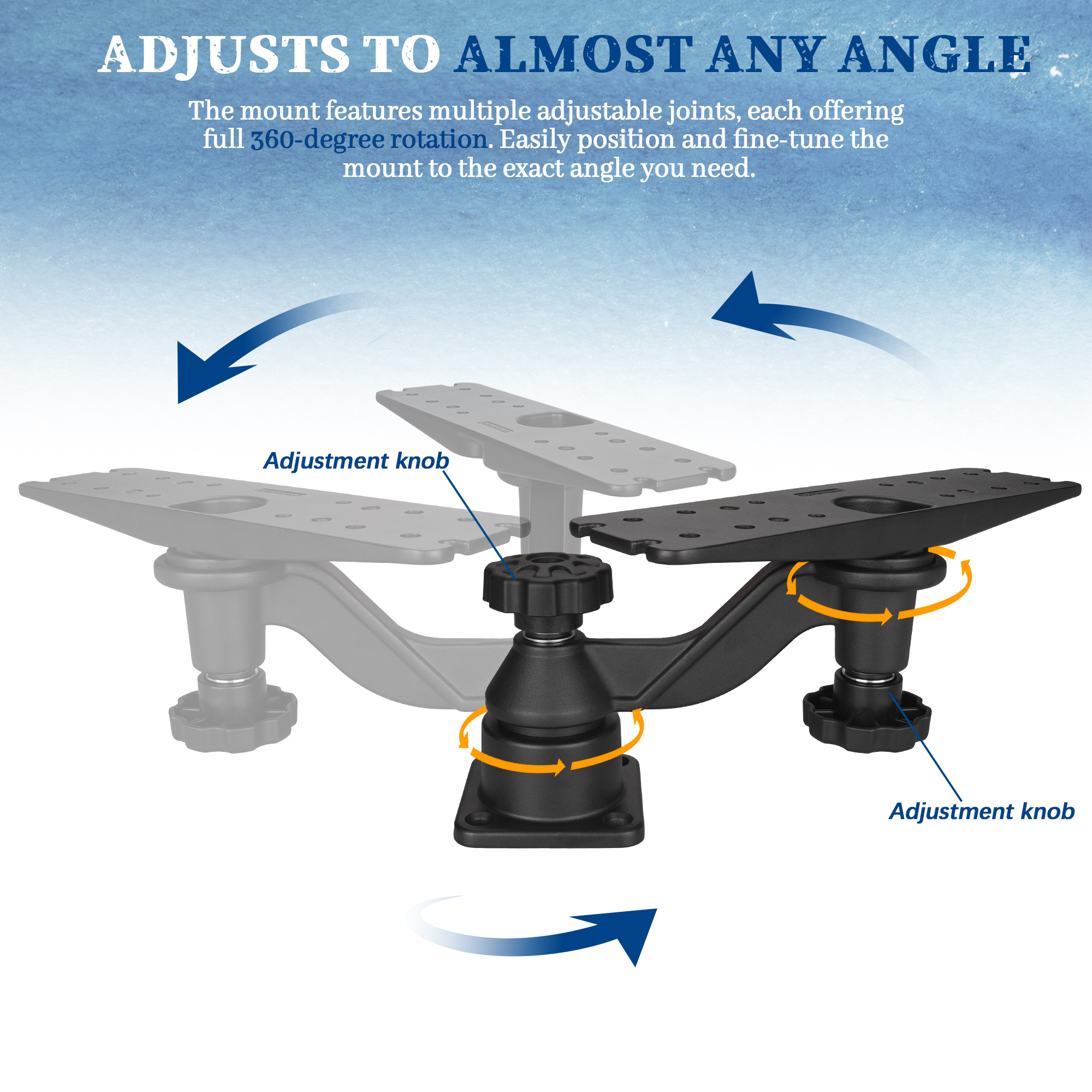 Heavy-duty vertical base mount - Fish Finder Mount recensie en prijs