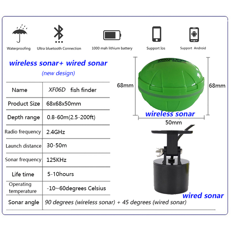 Portable Bluetooth Wireless So - Fish Finder Portable recensie en prijs